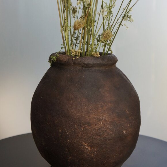 Handmade Tunisian Antique Vase | Wabi-Sabi Inspired - Picture 1 of 7